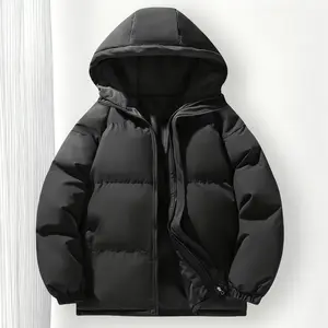 Boys' Youth Thick Warm Solid Color Preppy Hooded Jacket| Autumn Winter Daily Casual Coat