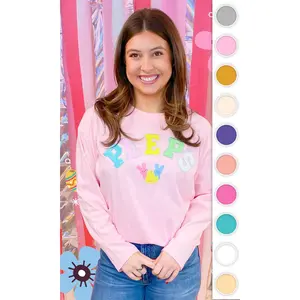 Peeps Sequin Easter Graphic Long Sleeve T-Shirt