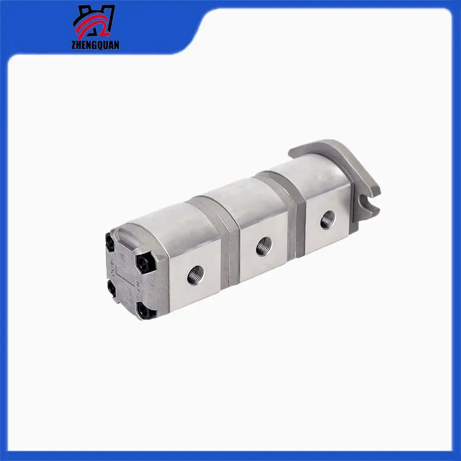 zhengquan HGP-111A-F6/6/6R HGP-111A-F8/8/8R Three-stage gear pump – high-pressure hydraulic oil pump manufacturer – in stock