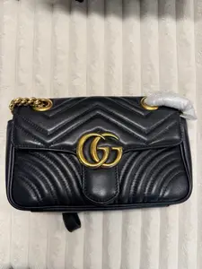 Pre-owned GUCCI caviar Crossbody Bags GG Marmont small