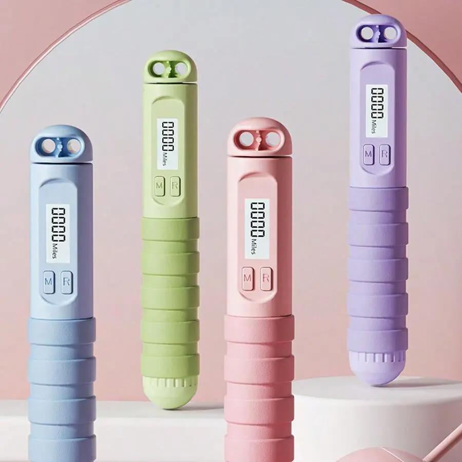 Professional Skipping Rope, Smart Counting Jump Rope, Weight Bearing Skipping Rope, Cordless Jump Rope, Fitness Equipment for Home Gym Workout