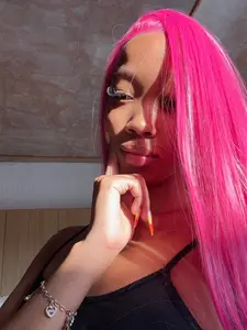 Rose Long Straight Wig 13x4 Lace Front, Heat Resistant Fiber Hairpiece for Mira Role Play, High Quality Handmade Cosplay Costume Accessory, Synthetic Hair Wigs