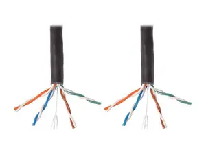 Tripp Lite N222-01K-BK 1000 ft. Cat6 Gigabit Bulk Solid-Core PVC Cable, Black
