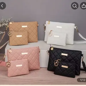 New Trendy Diamond Embroidered Two-piece Crossbody bag