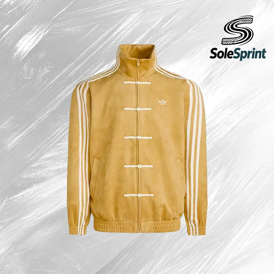 Adidas CTT Chinese Track Top 3.1 Gender Neutral Jacket (Asia Sizing, Oat Color) - Back to School, Athletic Style, Casual Athletic, Tracksuit Men's Sports Jacket - KT3851, Athletic Style Men's Sports Jacket, Casual Athletic Men's Sports Jacket