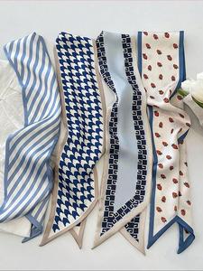 women's elegant houndstooth & fruit & striped pattern hair band, casual versatile hair accessories for daily wear, minimalist headwear suitable for thick hair, fashionable hair accessories