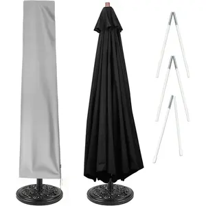 Patio Umbrella Covers, 420D Oxford Waterproof Umbrella Cover with Zipper for 8ft to 13ft Garden Outdoor Umbrella