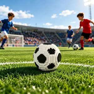 Football Building Blocks Set, 850 Pieces Stem Educational Toy for Kids Aged 8+, Micro Particles Construction Kit, Unisex Gift