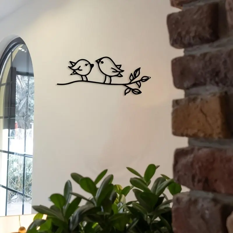 Bird Design Wall Art, Metal Wall Decor, Modern Decor, Wall Hanging Decor for Home Living Room Bedroom, Home Decor, Room Decor, Bedroom Accessories
