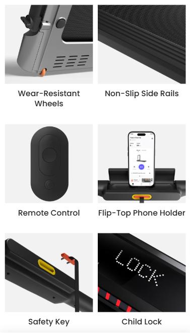 WalkingPad MX3 Folding Treadmill with Adjustable Handrail for Home Gym | 7.4MPH