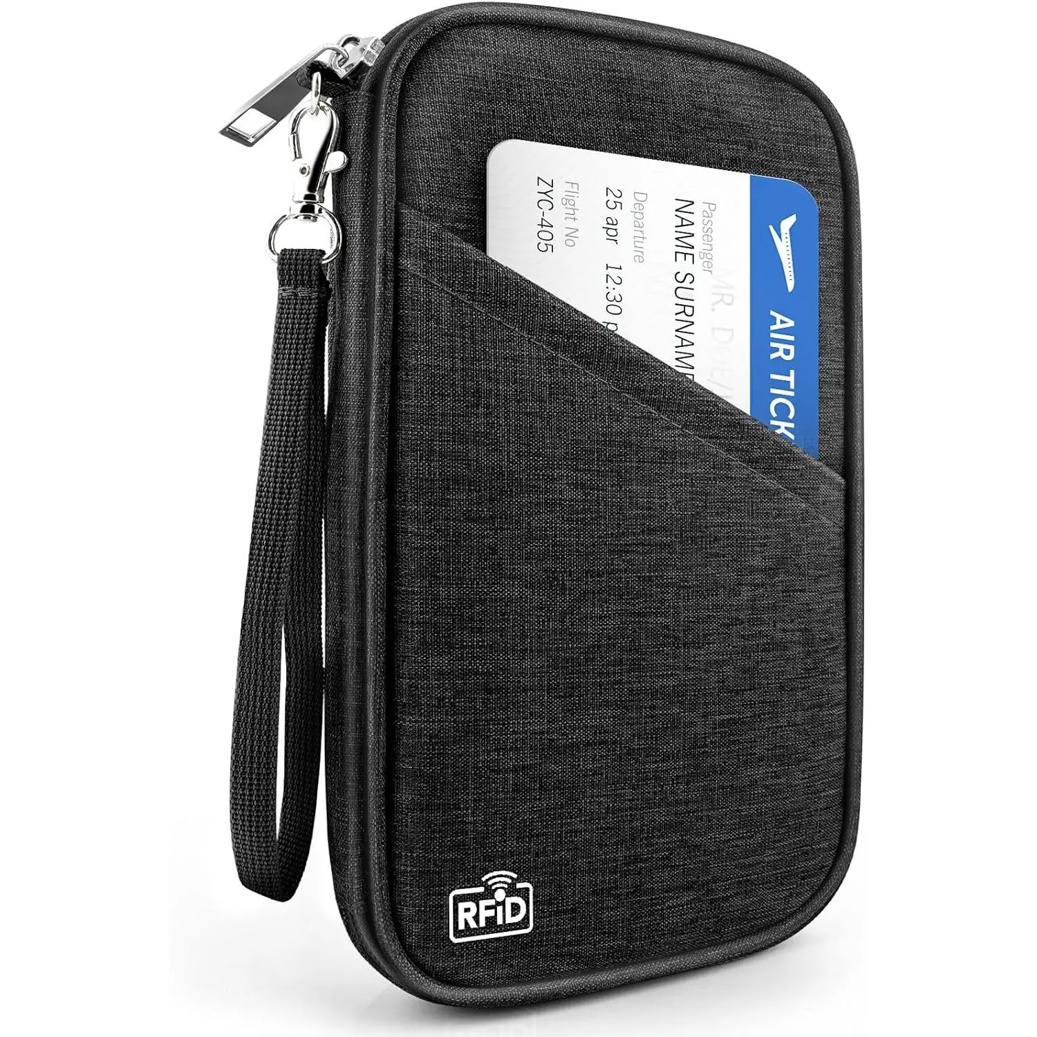 Family Passport Holder, RFID Blocking Waterproof Travel Document Organizer for Women Men