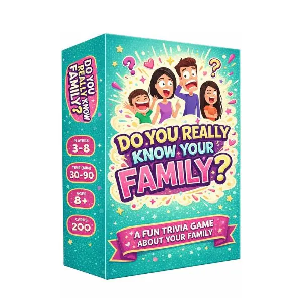 Valentine's Day New Year 2026 Gift Do You Really Know Your Family? A Fun Family Game Filled with Conversation Starters and Challenges - Great for Kids, Teens and Adults