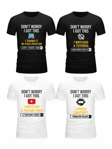 Funny Tech Humor T Shirt Don't Worry I Got This Meme Graphic Tee Programmer DIY Internet Joke Shirt for Men Women