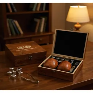 Handcrafted Charred Wooden Bourbon - Festive Holiday Gift For Men, Elegant Whiskey, Thoughtful Present For Dad, Boyfriend, Father & Friends