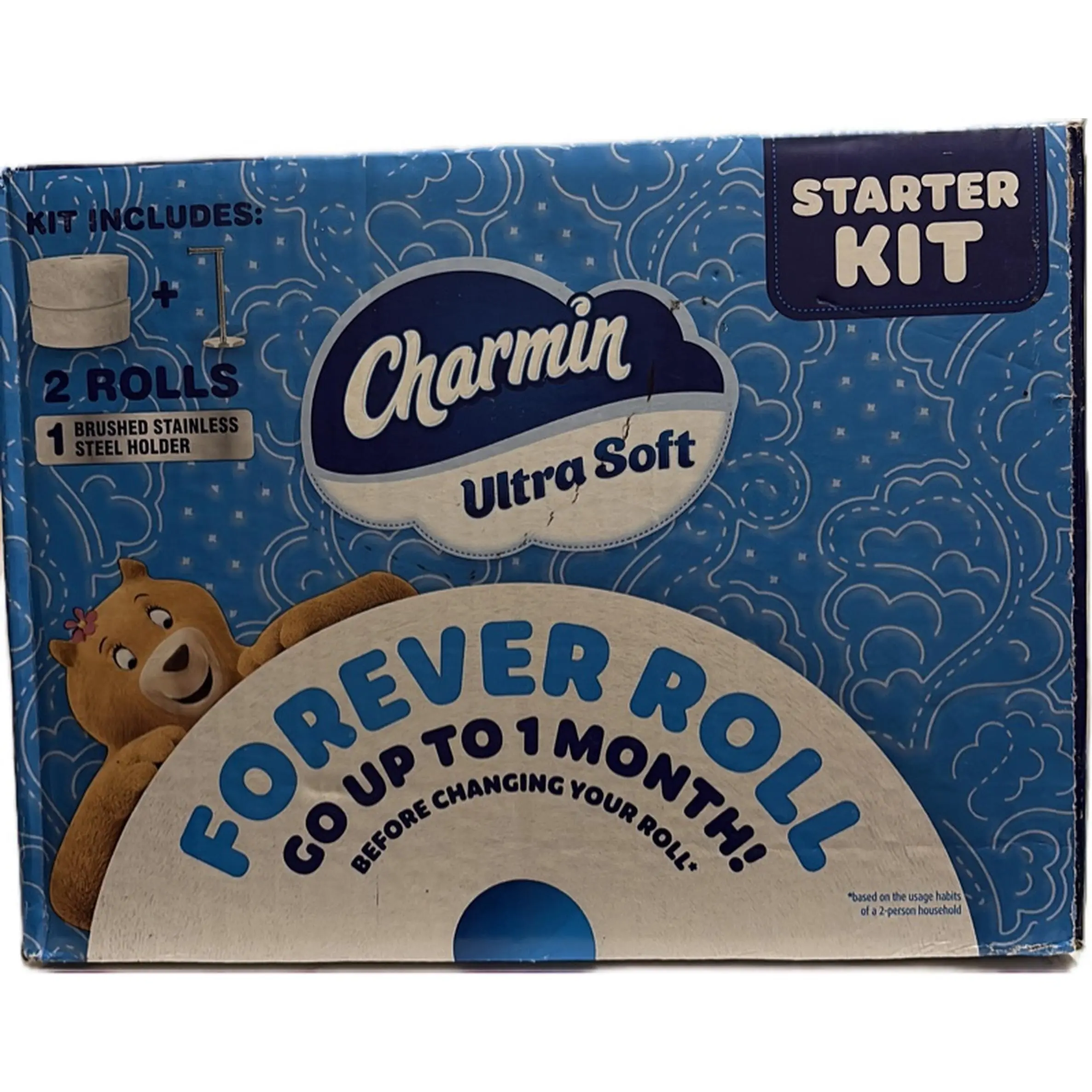 Charmin Ultra Soft Forever Roll™ - 2-Ply, 12-Inch Diameter, 32 Regular Rolls, 2X More Absorbent, Clog-Safe & Septic-Safe, Perfect for Busy Households