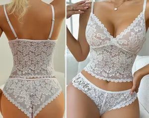 Boudoir Lingerie • Bridal Lingerie Outfits • Glam Bride White Lingerie • Scalloped Lace Cami • Lingerie Shower Gift • Bride Gift • Wifey