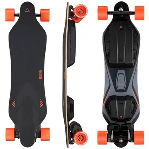 MEEPO Voyager Electric Longboard Skateboard with Remote for Adults, 31 MPH Top Speed, 31 Miles Long Range with 2800W*2 Belt Motor, Bamboo & Fiberglass Deck, 330 LBS Max Load