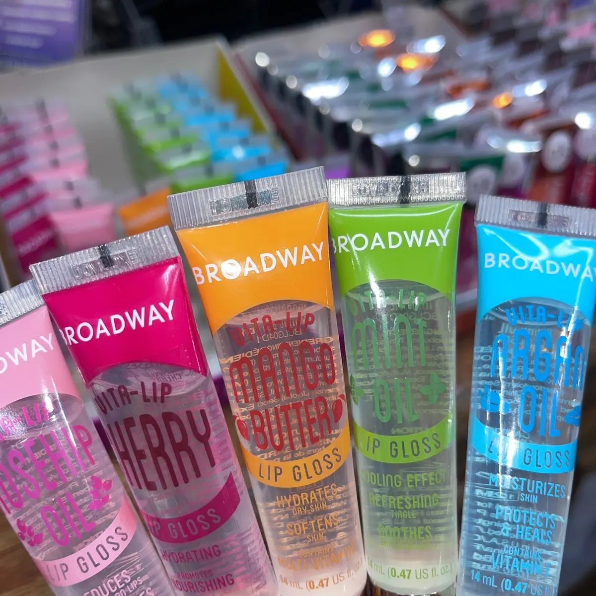 Vita Broadway Lip Oil Lipgloss for Soft and Smooth Lips - Makeup, Lipstick Glossy (5 Pcs)