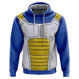 Vegeta Armor DBZ Hoodie - Ape Zip Hoodie - Hoodies Japanese Anime Style Zip Up Hooded Sweatshirts Men Women Fashion Y2k Oversized Pullovers