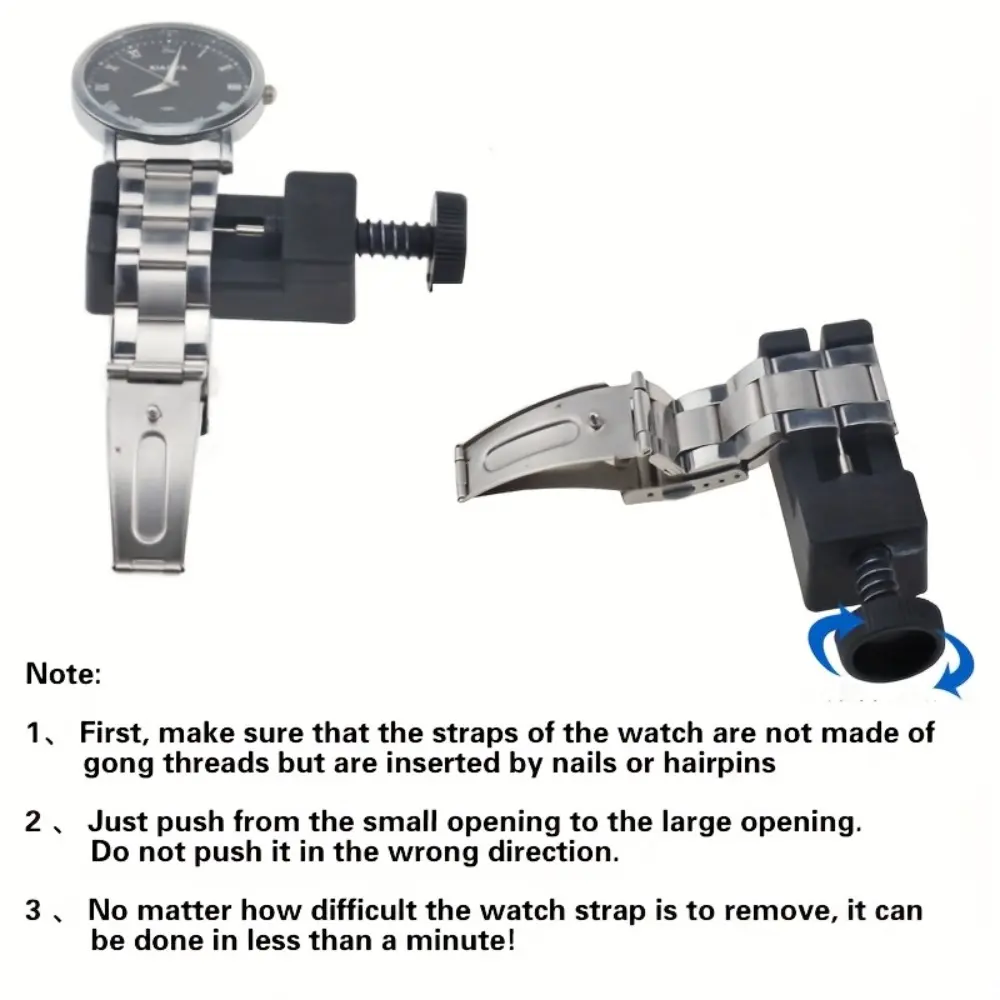 4pcs Mini Watch Repair Tools | Compact, No Power Required, Watch Strap Adjuster - Suitable for Steel Band Disassembly and Adjustment, Home Use, All Watch Models, Watch Owners, Toolkit