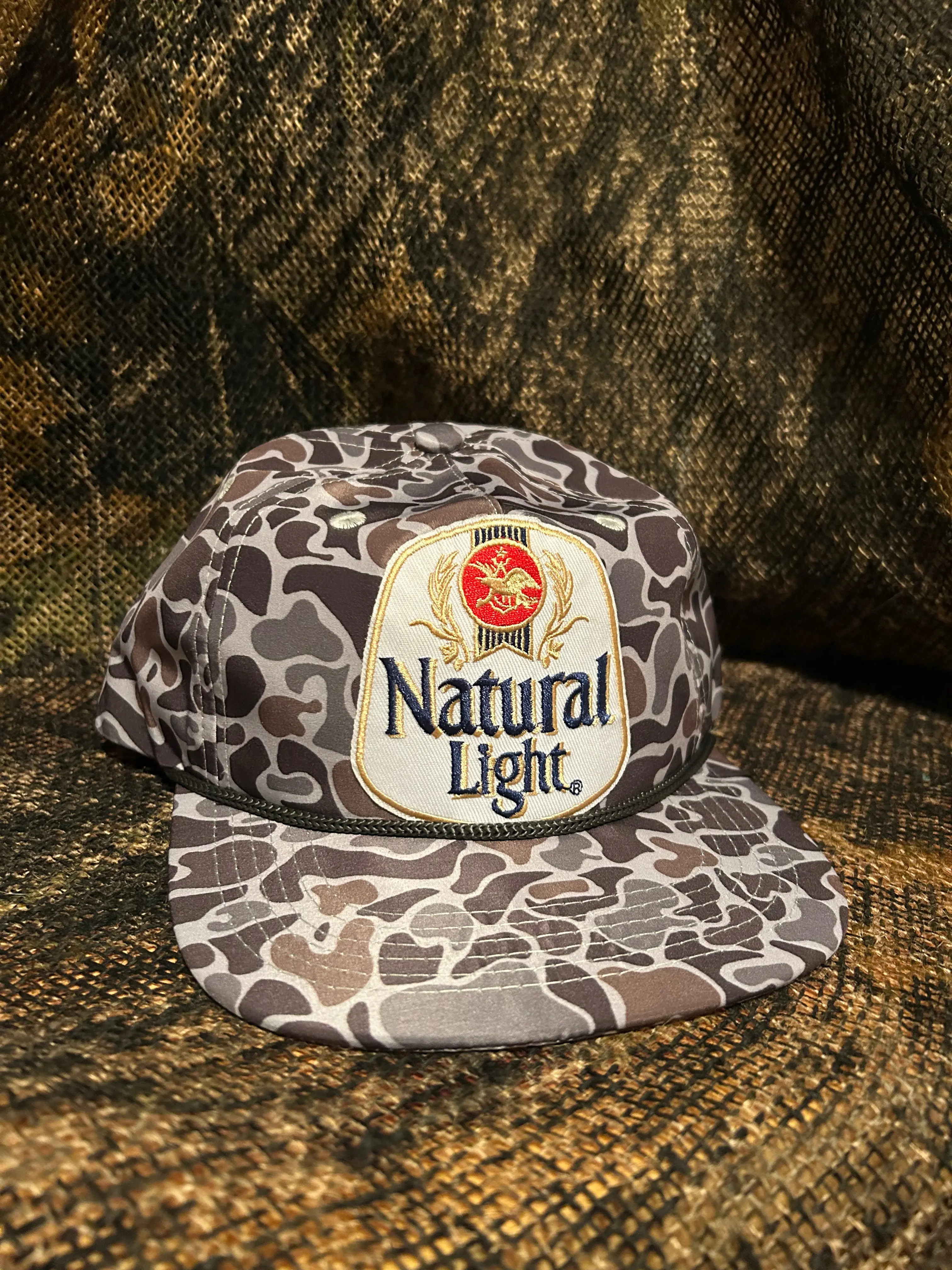Unisex Camouflage Baseball Cap with Logo Patch, Adjustable Strap, Everyday Casual Wear Fit