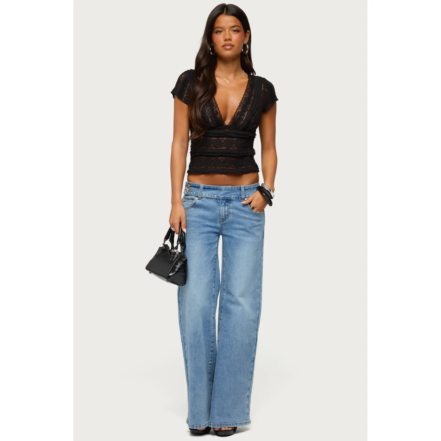 Dale Low Rise Straight Leg Stretchy Jeans