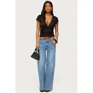 Dale Low Rise Straight Leg Stretchy Jeans