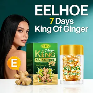EELHOE 7 Days King Of Ginger, Ginger Extract Hair Growth & Anti-Hair Loss Capsules, Scalp Growth Oil Nourish Hair Follicles Thickening Hair Essence Capsules