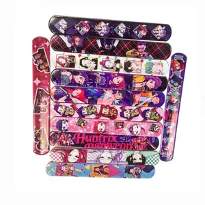 Anime Pattern Slap Bracelet, Trendy Cartoon Wristband for Kids and Adults, Party Gift Fashion Accessories, Unisex Entertainment Collectible