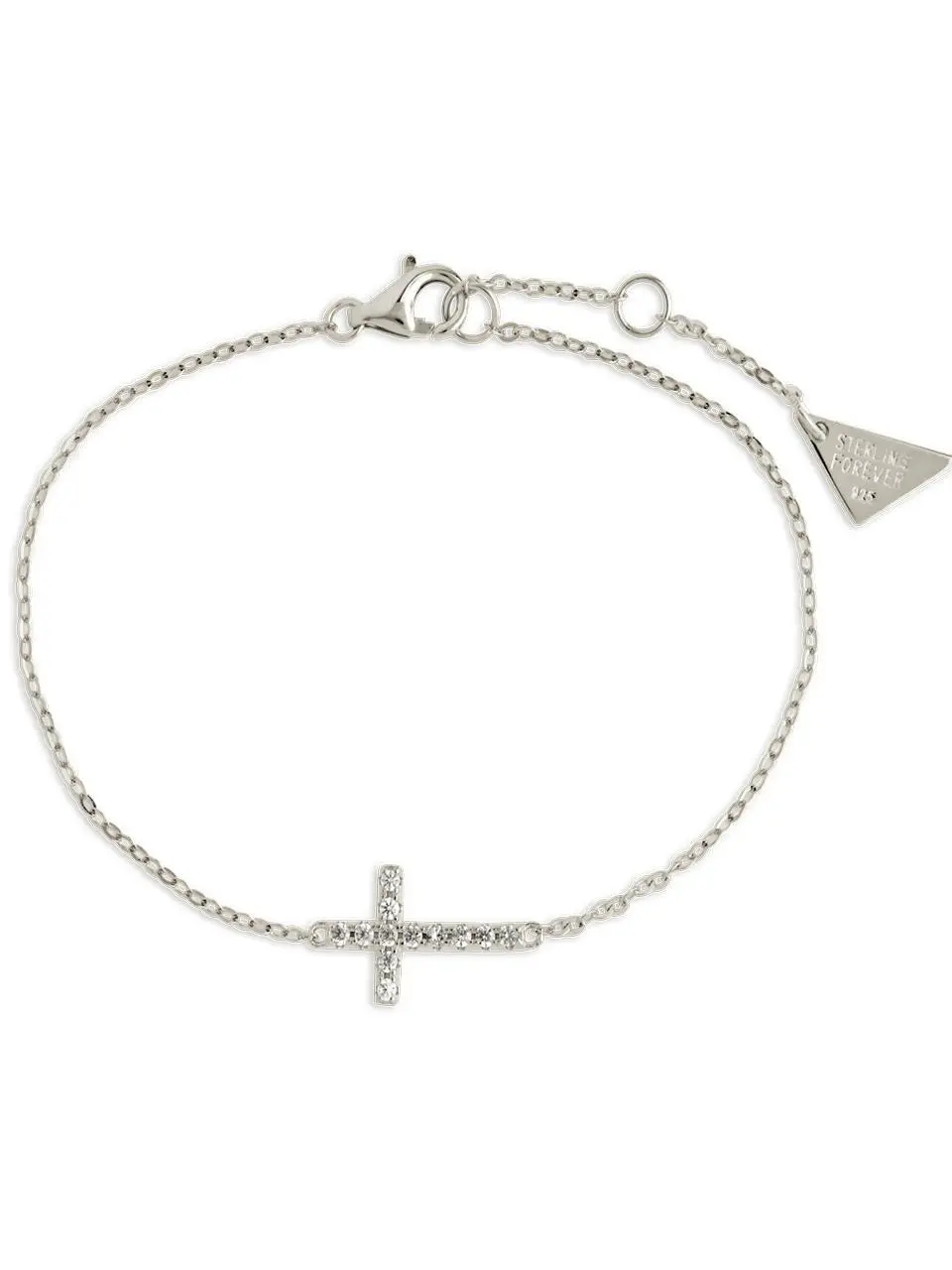 Sterling Silver Kinsey Luxe Cross Accent Bracelet