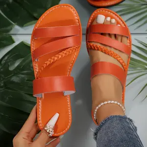 Women's Open Toe Flat Footwear Sandals with Backstrap, Breathable, Hand Washable Casual Shoes for Spring Daily Wear & Office Use, Sandal