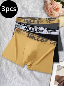 Men's Briefs 3-Pack, Breathable Mesh Crotch, Moisture-Wicking, Anti-Rise Elastic Waist, Soft, No Squeezing, Ideal for Work & Sports