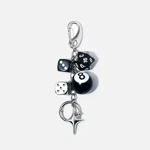 Dice Charm Keychain