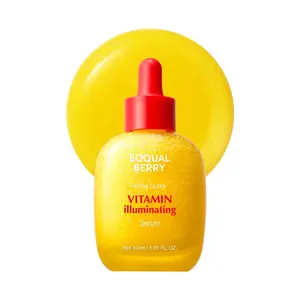 EQQUALBERRY Vitamin lluminating Serum -Brightening Vitamin C Serum with Niacinamide | Strengthens skin barrier I Hydrates using Ceramide and HyaluronicAcid, 1.01oz/30ml