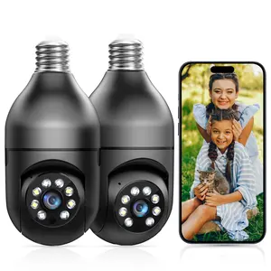 WESECUU Security Cameras For Home,2K Bulb Camera Wireless 5G&2.4GHz WiFi,355° Pan/Tilt,Full Color Night,2-Way Audio,Monitor Monitoring,Smart Alarm