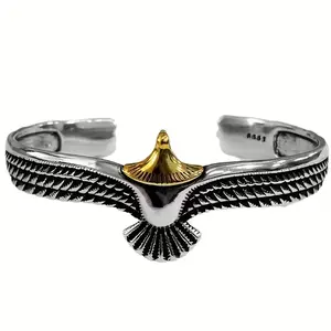 Retro Eagle Opening Bracelets For Men And Women Universal Hip-hop Trendy Jewelry Jewelry, Street Party Jewelry Gift