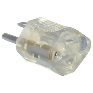 Master Electrician 09907ME 15A Clear Lighted End Grounding Adapter