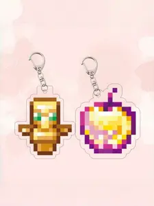 Pixel-Style Game Themed Pendant, Game Theme Keychain, Game Type Bag Accessories, Suitable for Gifts, Home Decoration, Birthday Gifts, Limited Edition Accessory
