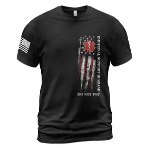 Emotional Support Human T-Shirt, Do Not Pet Husband Shirt, Funny Shirts for Husband, Shirt For Men, Casual Cotton Top