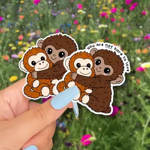 punch the monkey stickers // you are not hard to love