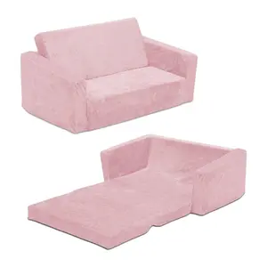 Serta Perfect Convertible Sleeper Extra Wide Pink