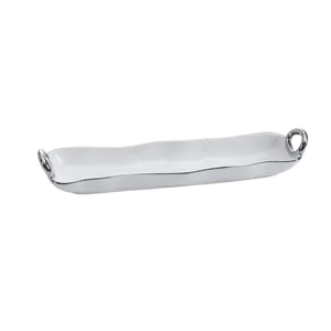 Handles with Style - White and Silver - Cracker Tray