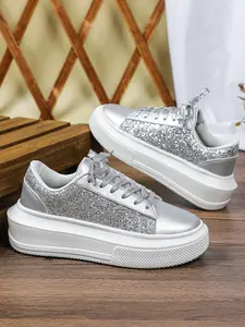Men's Fashion Classic Trendy Sequined Skateboard Shoes, Comfortable Breathable Low Top Casual Sports Shoes, Perfect for Christmas Gifts, Trending Shoes, Skateboarding Shoes