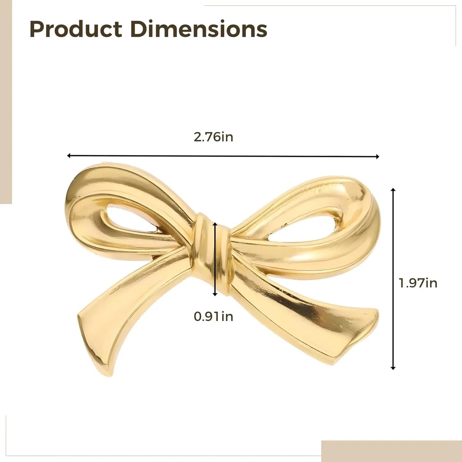 Gold Bow Drawer Pulls, 6PCS Brass Forged, Gold Bow Dresser Knobs, Bow Knobs  for Cabinets Drawers with Mounting Screws - TikTok Shop
