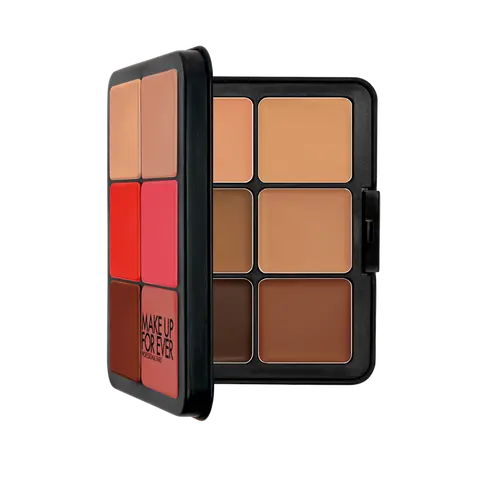 HD Skin Face Essentials Palette with Highlighters - Long-Lasting Full Face Cream Palette