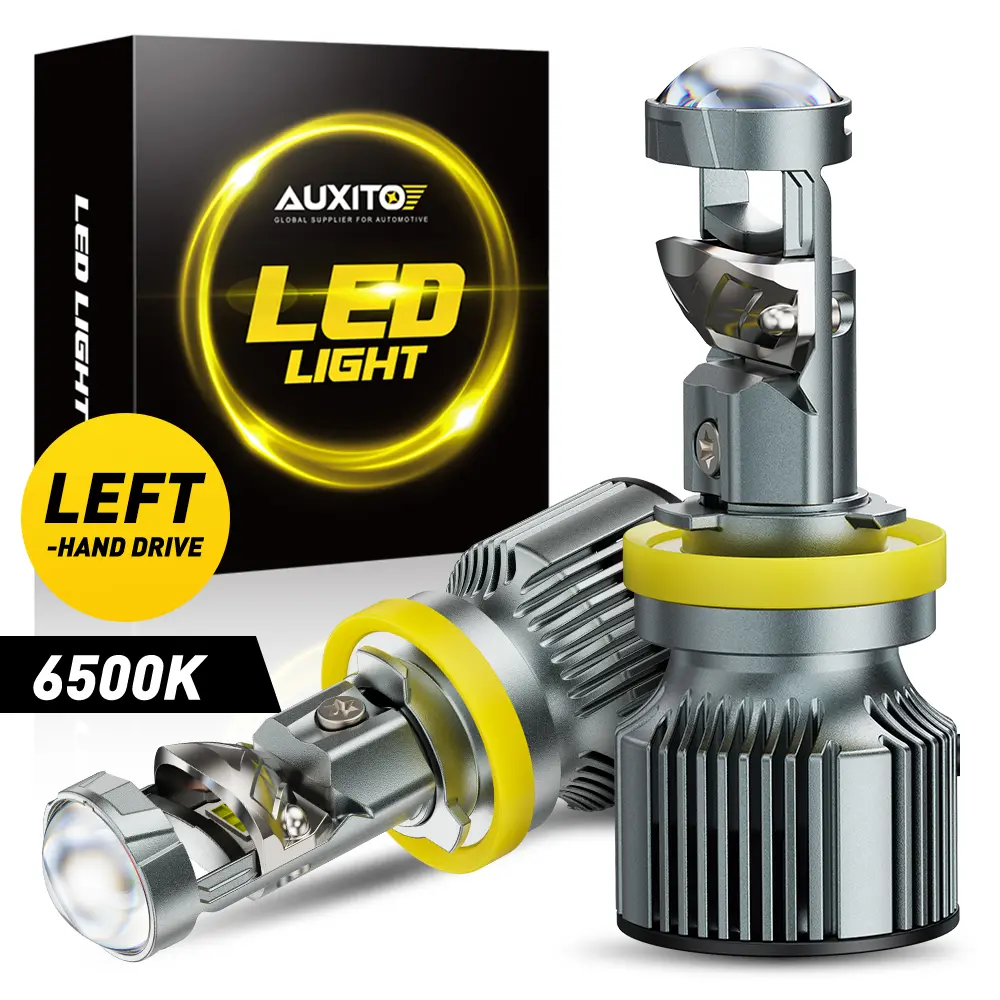 【For Left-Hand-Drive (LHD) vehicles only】80000 LM  H8 H9 H11 LED Headlight Bulbs 6500K White, Lens Fan Design | Y19 Series