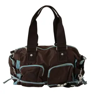 Pre-owned Wayfarer Fabric Travel Bags Brown Handbag Duffel Travel Women's Purse