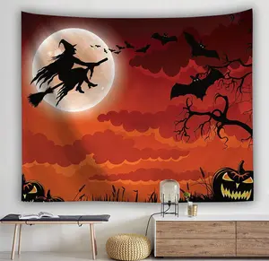 Halloween Witch Tapestry - Festive Home Decor