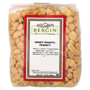 Bergin Fruit and Nut Company Honey Roasted Peanuts, 16 oz (454 g)