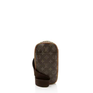 Pre-owned Louis Vuitton Leather Crossbody Bags Vintage Monogram Canvas Pochette Gange Sling Bag